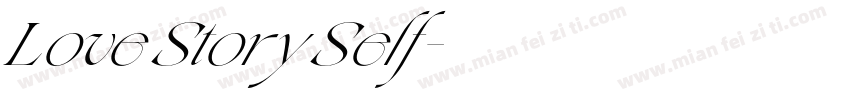 Love Story Self字体转换